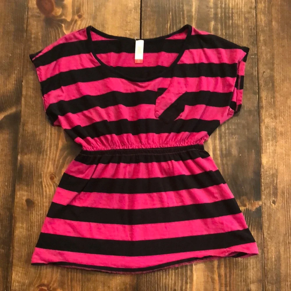 Pink Striped Shirt